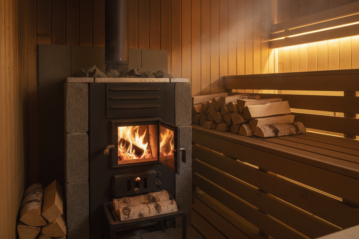Wood-Burning Sauna