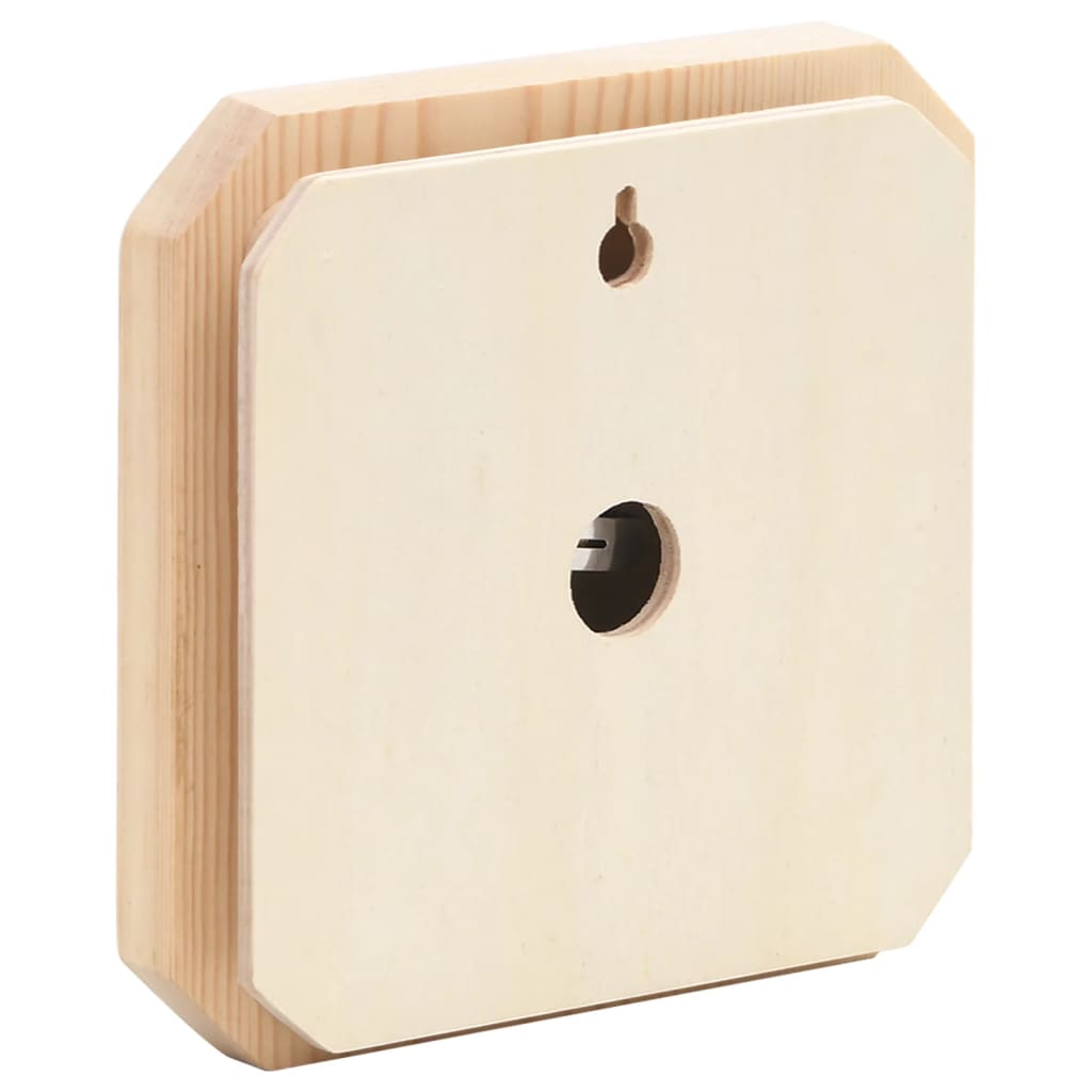 2-in-1 Sauna Hygrothermograph and Hourglass Set, Solid Pine Wood