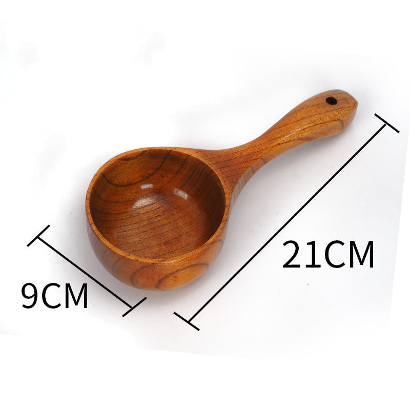 Handcrafted Wooden Water Ladle for Sauna