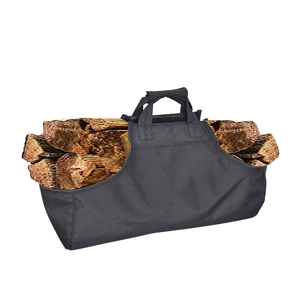 Durable Canvas Firewood Carrier Bag