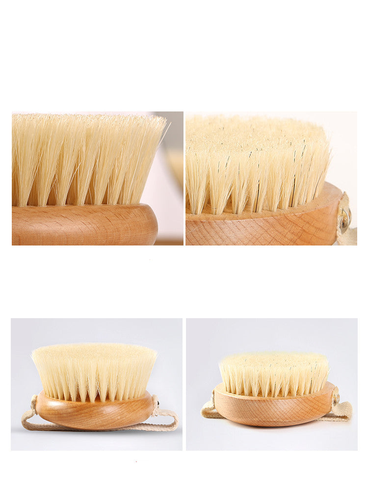 Natural Bristle Dry Brush for Body Exfoliation