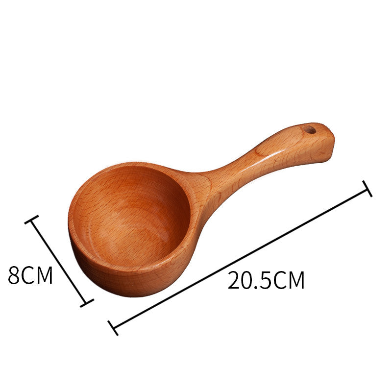 Handcrafted Wooden Water Ladle for Sauna