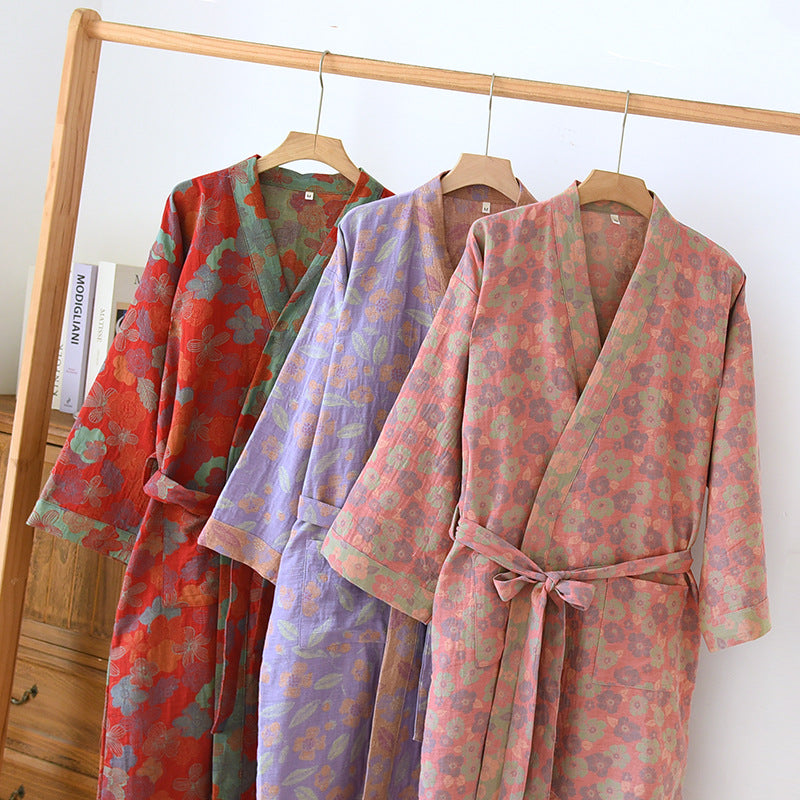 Women's Absorbent Cotton Bathrobe
