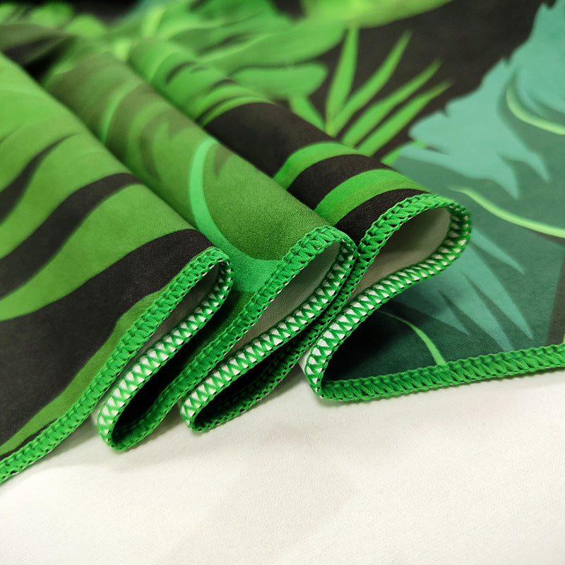 Hooded Microfiber Sauna Towel Robe – Quick-Dry Wearable Towel