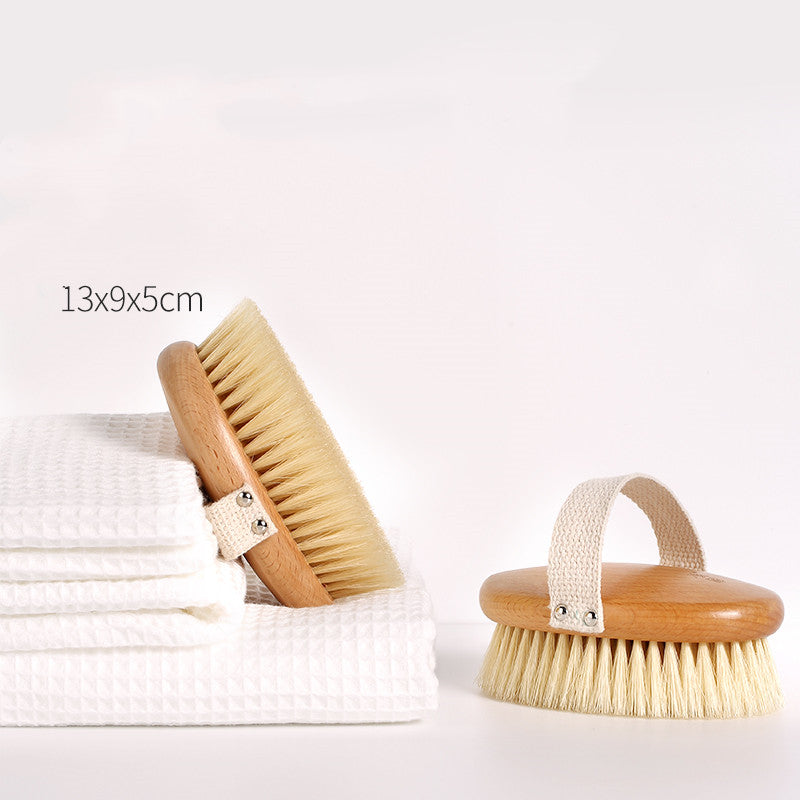 Natural Bristle Dry Brush for Body Exfoliation