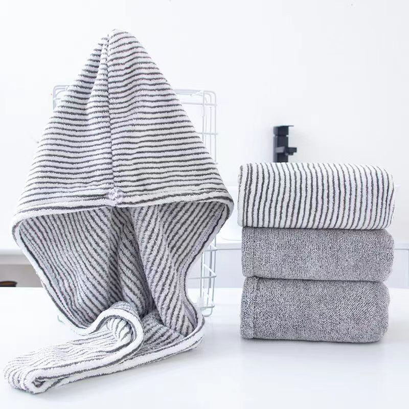 Bamboo Charcoal Hair Drying Towel Cap