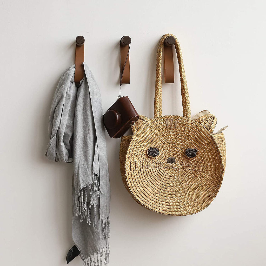 Black Walnut Sauna Hooks - Nordic Wall Mount