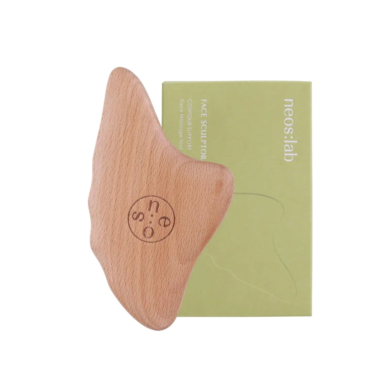 Beech Wood Face Sculptor - Gua Sha Massage Tool for Lymphatic Drainage & Tension Relief