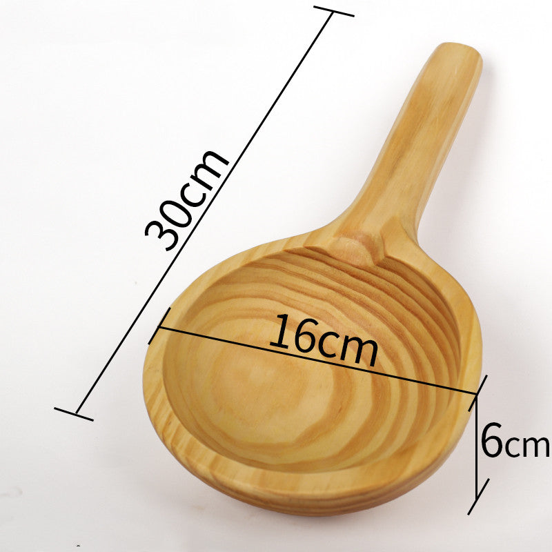 Handcrafted Wooden Water Ladle for Sauna