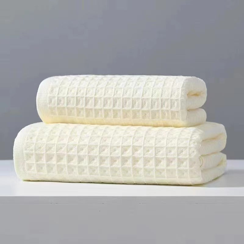 Japanese Waffle Weave Cotton Bath Towel