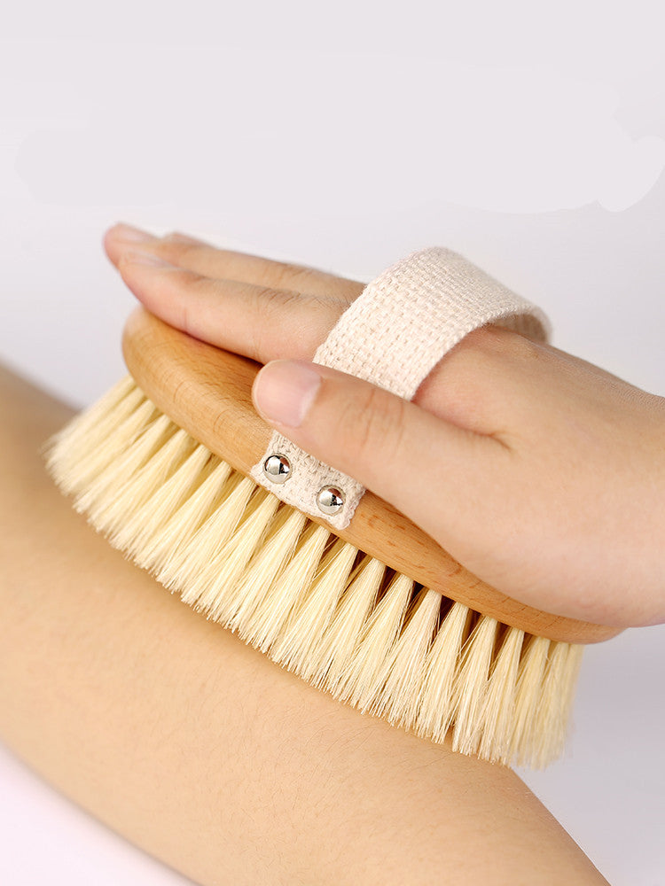 Natural Bristle Dry Brush for Body Exfoliation