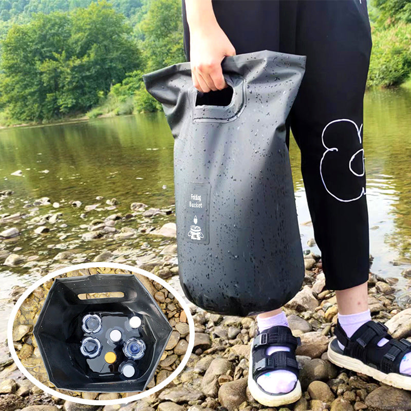 Portable Collapsible Water Bucket for Outdoor Sauna