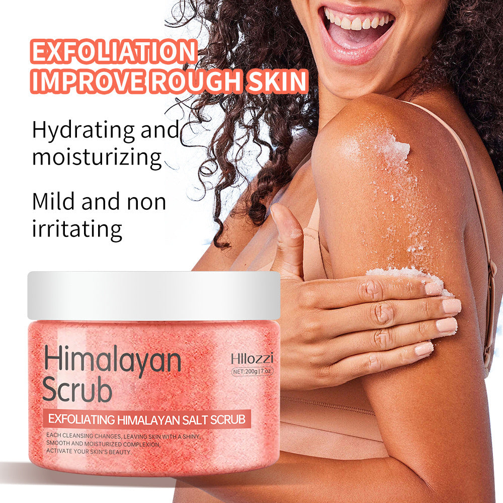 Himalayan Pink Salt Body Scrub - Exfoliating Cream for Smooth Skin