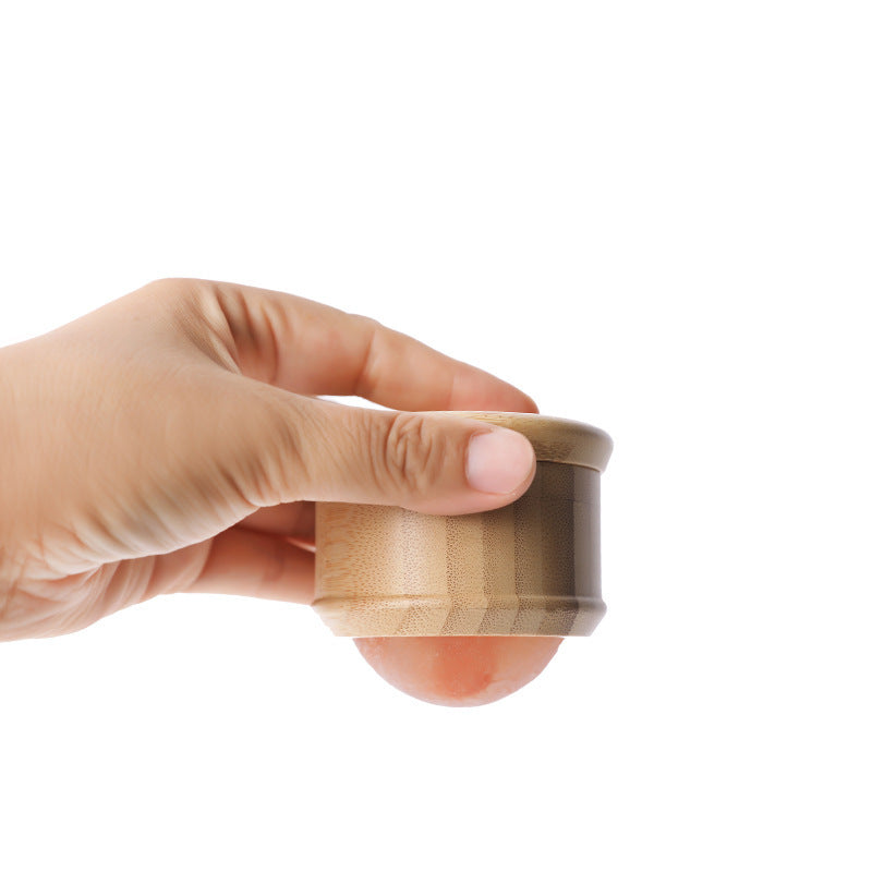 Bamboo Himalayan Salt Ball Massage Roller – Natural Muscle Relief & Detox