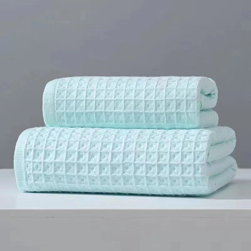 Japanese Waffle Weave Cotton Bath Towel
