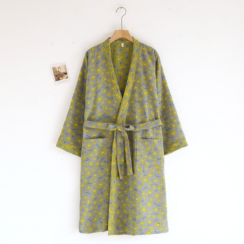 Women's Absorbent Cotton Bathrobe