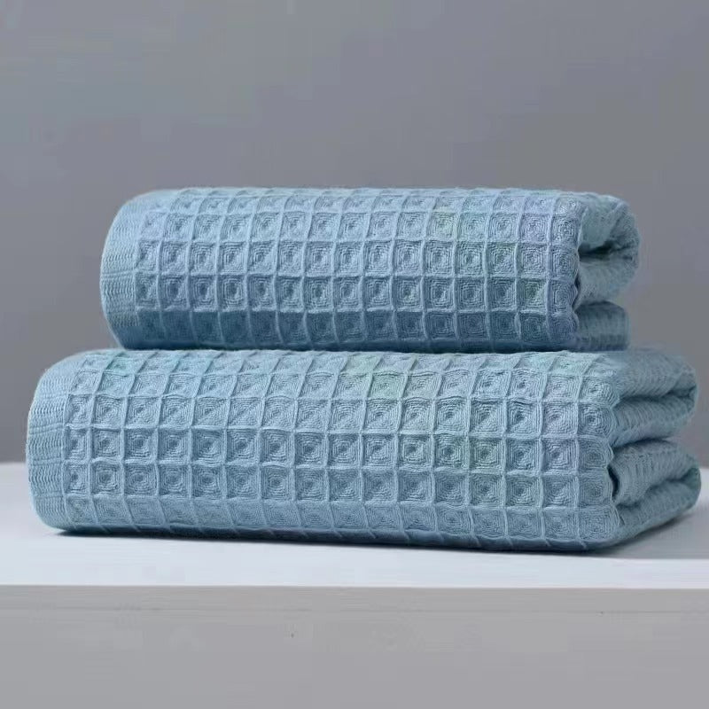Japanese Waffle Weave Cotton Bath Towel