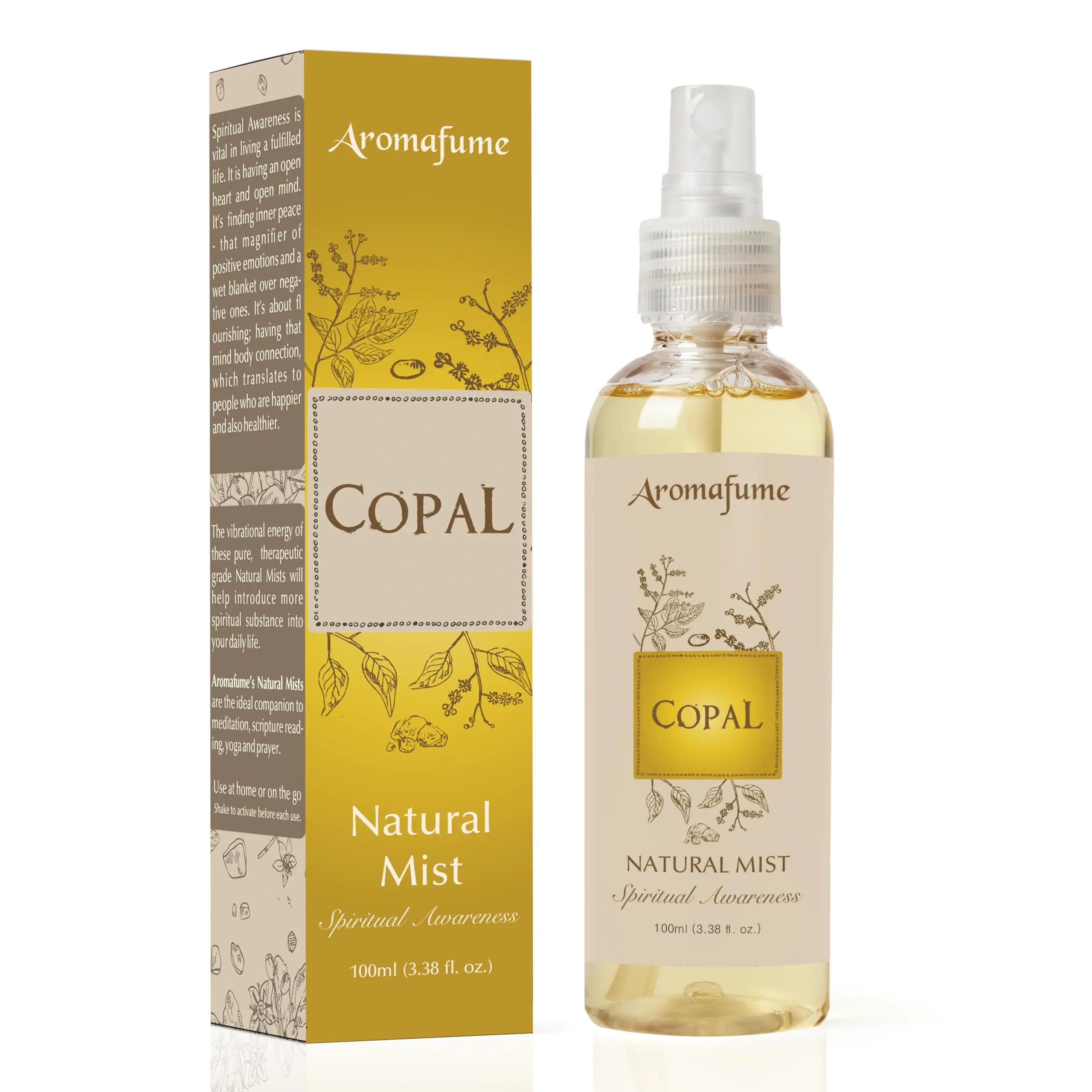 Copal Resin Mist Spray - Natural Aromatherapy for Sauna, Meditation & Rituals